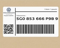 фото thumb №1, Решётка 5g0853666p9b9 vw golf