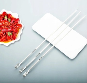 SZPIKULCE DO SZASZŁYKÓW NA GRILL 40CM ZESTAW 10SZT