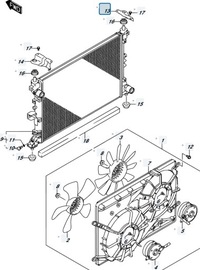 фото thumb №7, Suzuki sx4 s-cross 18r 1.4t k14c lift кронштейн кронштейн радиатора правый