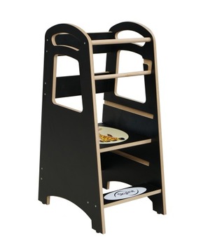 Kitchen Helper Pomocnik Kuchenny dla dziecka Składany Montessori Czarny