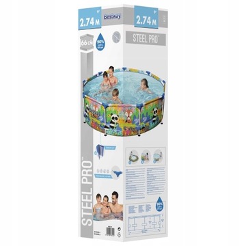 САДОВЫЙ КАРКАСНЫЙ БАССЕЙН 274x66 BESTWAY НАБОР 4в1
