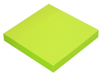 Bloczek samoprzylepny 75x75mm 100K neon MemoBe