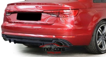 фото thumb №11, Дифузор audi a4 b9 8w 16-19 бампер sline wz rs 4 s4 чорний poły наконечники b