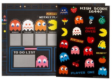 Markowy planer A4 plan lekcji Pac Man High Scor
