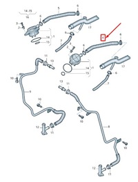 фото thumb №1, Audi q7 4l left двигун вентиляційний клапан шланг 05a103221b
