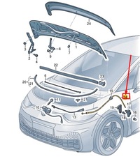 фото thumb №1, Vw id.3 e11 bonnet lock кабель 10a823535a