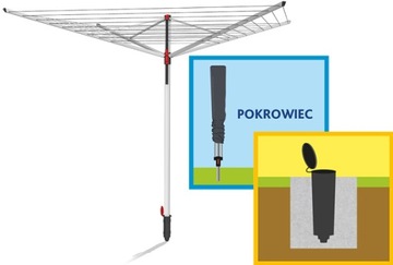Садовая сушилка Vileda Sun Lift 50 Поворотная Легкая Прочная Простая сборка