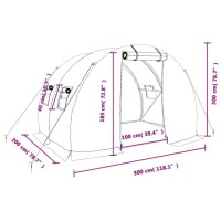 фото thumb №12, Szklarnia ogrodowa ze стальной рама белая 6m² 3x2x2m