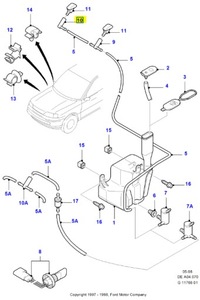 фото thumb №6, Соединитель шланг омывателя перед granada/scorpio 1992-1994 de 6452255