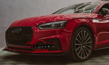 фото thumb №10, Спойлер spliter накладка audi a5 f5 b9 16-19 звичайний бампер чорний блиск