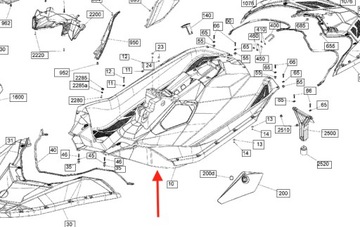 Górny kadłub Sea-Doo Spark 291004646 291006043