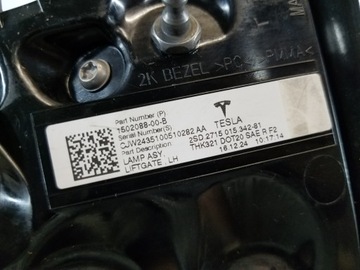 фото thumb №13, Лампа зад w крышка багажника tesla модель 3