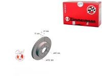 фото thumb №1, Zimmermann 540.2490.20 диск тормозная