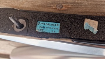 фото thumb №7, Рейлинги крышные комплект левый правый vw touareg 7p 7p6860043b 7p6860044b