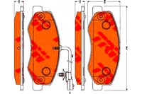 фото thumb №1, Trw тормозные колодки тормозные nissan nv400 2.3 dci [rwd]