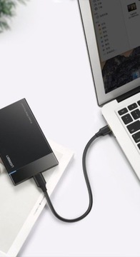 ЗЕЛЕНЫЙ КАБЕЛЬ ДЛЯ НАКОПИТЕЛЯ USB A - USB B 3.0 ПЕРЕДАЧА ДАННЫХ ДО 5 Гбит/с 1м