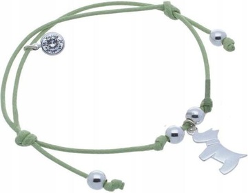 Браслет из серебра 925 пробы с собачкой, 4,00 г, с модными подвесками
