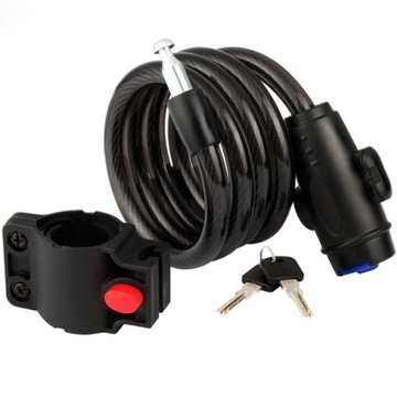 Zabezpieczenie skuter linka ZAPIĘCIE motocykl LINKA NA KLUCZYK disc lock