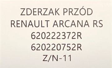фото thumb №10, Новий оригінальний бампер перед renault arkana rs 2020- 620222372r