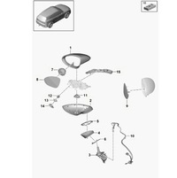 фото thumb №13, Porsche cayenne 9y рычаг зеркало правая 9y1857412