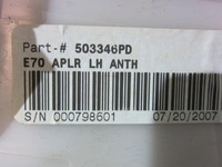 фото thumb №11, Bmw x5 e70 обшивка стоек корпус стойка a mpakiet чёрный 8037355