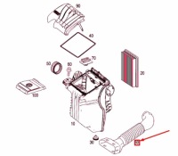 фото thumb №12, Mercedes-benz a-class w169 air впуск шланг a2660940487 oem