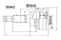 фото thumb №5, Шарнір зовнішній suzuki alto 1.1 02- nty