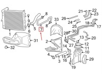 фото thumb №9, Porsche boxster 986 правое шланг радиатор 99610613853 оригинальная запчасть