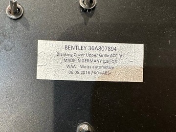 фото thumb №5, Bentley bentayga боковой решётка радиатора rh 36a807894 36a807682