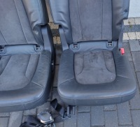 фото thumb №8, Audi q7 4l 05-09 заднее сиденье сиденья drugi ряд полукожа alcantara ремни комплект