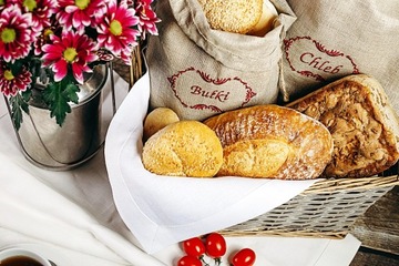 Мешочек для хлеба 2 шт (хлеб и булочки), лен