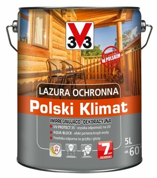 V33 Морилка Полироль Klimat дуб светлый 5л