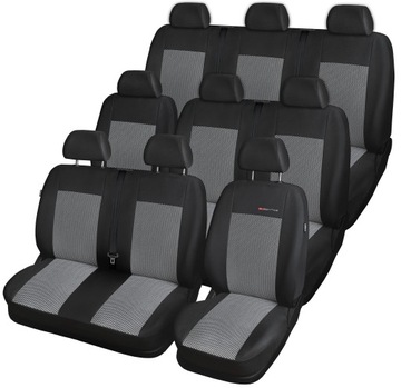 Pokrowce MIAROWE do Opel VIVARO II Renault TRAFIC III 9os siedz całe 14-19r
