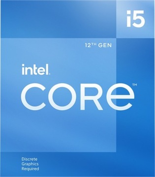 Процессор INTEL Core i5-12400 F BOX, 2,5 ГГц, LGA1700