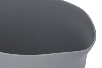 Miska plastikowa do mieszania z uchwytem szara 3l