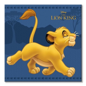 Obrazy na ścianę Disney Król Lew Simba Obraz na płótnie 30x30 cm