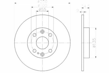 TEXTAR TARCZA HAMULCOWA MAZDA 323/323F/MX3/MX5