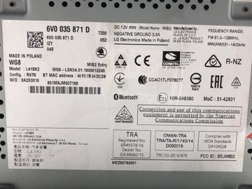 фото thumb №5, Радио skoda fabia iii 6v0035871d тюнер