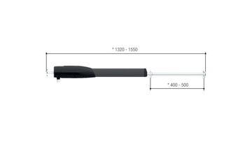 Napęd do bramy dwuskrzydłowej CAME ATS 24V - 2x3m