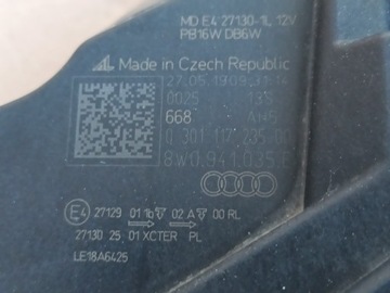 фото thumb №8, Лампа левая matrix audi a4 b9 рестайлинг 8w0941035e