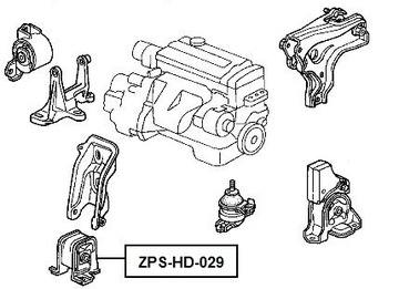 фото thumb №16, Подушка двигателя honda odyssey ii rhd ra6 99-