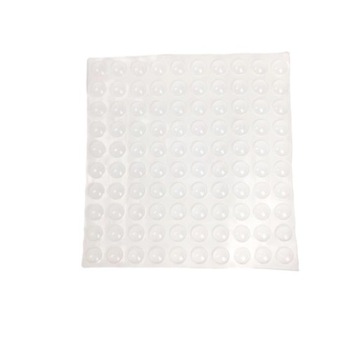 100x SAMOPRZYLEPNA PODKŁADKA SILIKONOWA ANTYPOŚLIZGOWA MAŁA GUMOWA 8x1,5mm