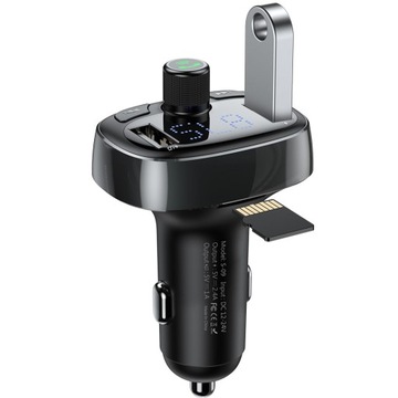 FM-ПЕРЕДАТЧИК BASEUS АВТОМОБИЛЬНОЕ ЗАРЯДНОЕ УСТРОЙСТВО BLUETOOTH MP3 2x USB SD/TF 3.4A