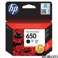 Чернила HP 650 черные CZ101AE HP 1515 2515 3515 K