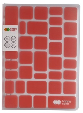 Kołozeszyt kratka HAPPY COLOR TRENDY CORAL A5/80K