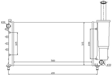 фото thumb №2, Радиаторов двигателя fiat punto 1.2/1.2cng 09.99-03.1