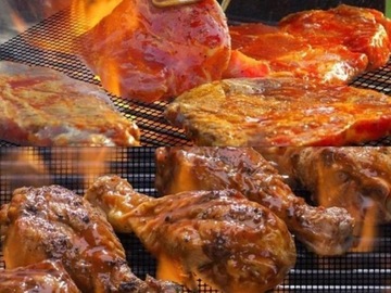 6x MATA SIATKA NA GRILLA TEFLONOWA RUSZT DO PIECZENIA PIEKARNIKA MIĘSA RYB