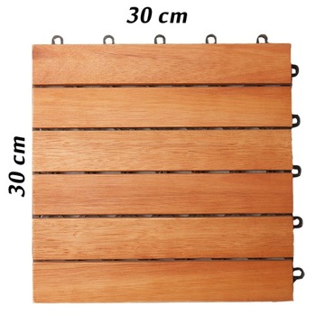Террасная плитка Casaria Дерево Эвкалипт 30x30 66 шт.