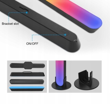 RGB светодиодный неон с управлением через приложение/музыкальным откликом 2 шт.