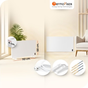 Promiennik podczerwieni z termostatem 900W 25m2 inwertorowy panel grzewczy
